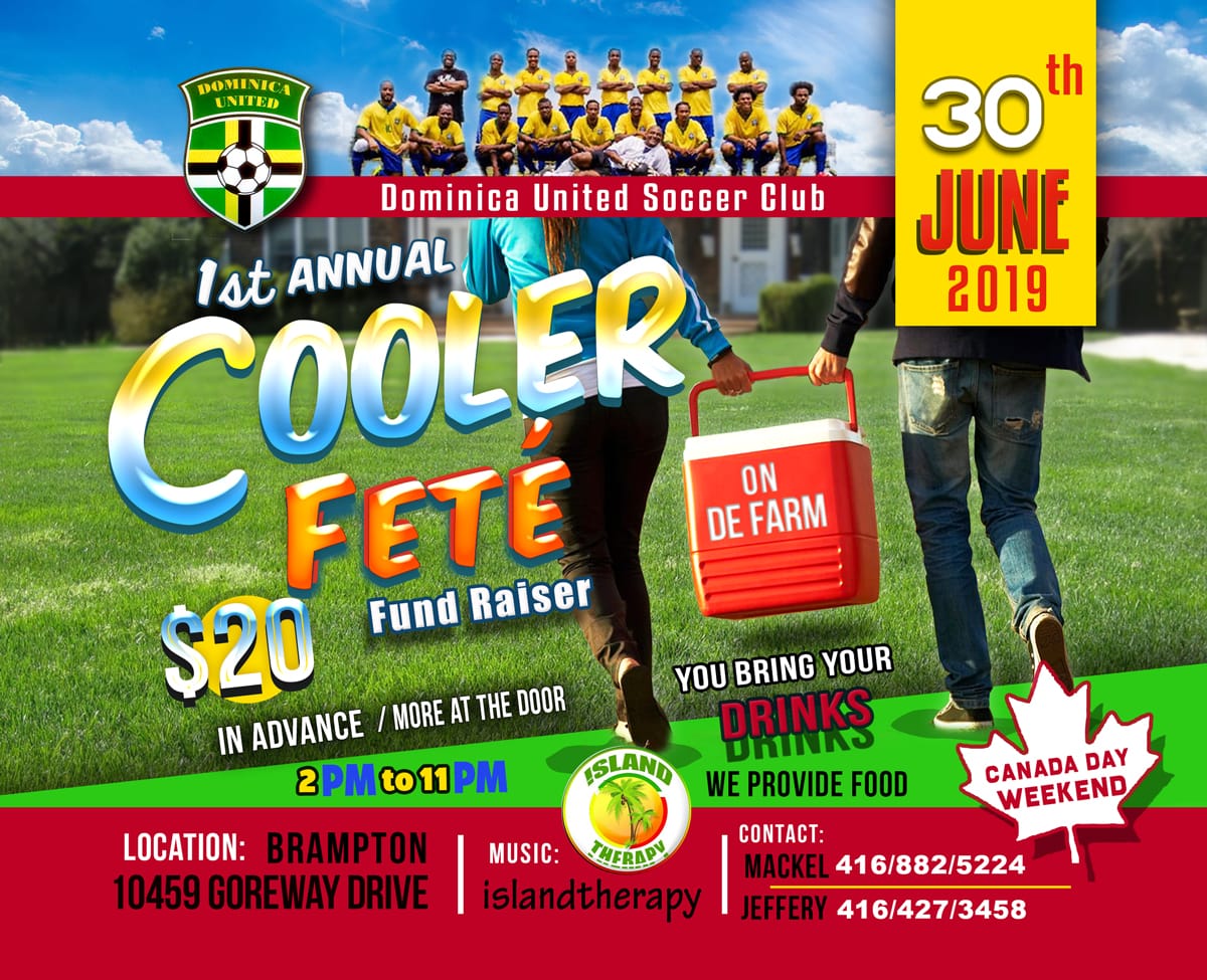 Dominica United Soccer Club Cooler Fete