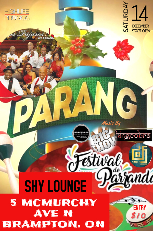 Parang @ Shy Lounge, Brampton Tickets | 2019 Dec 14th