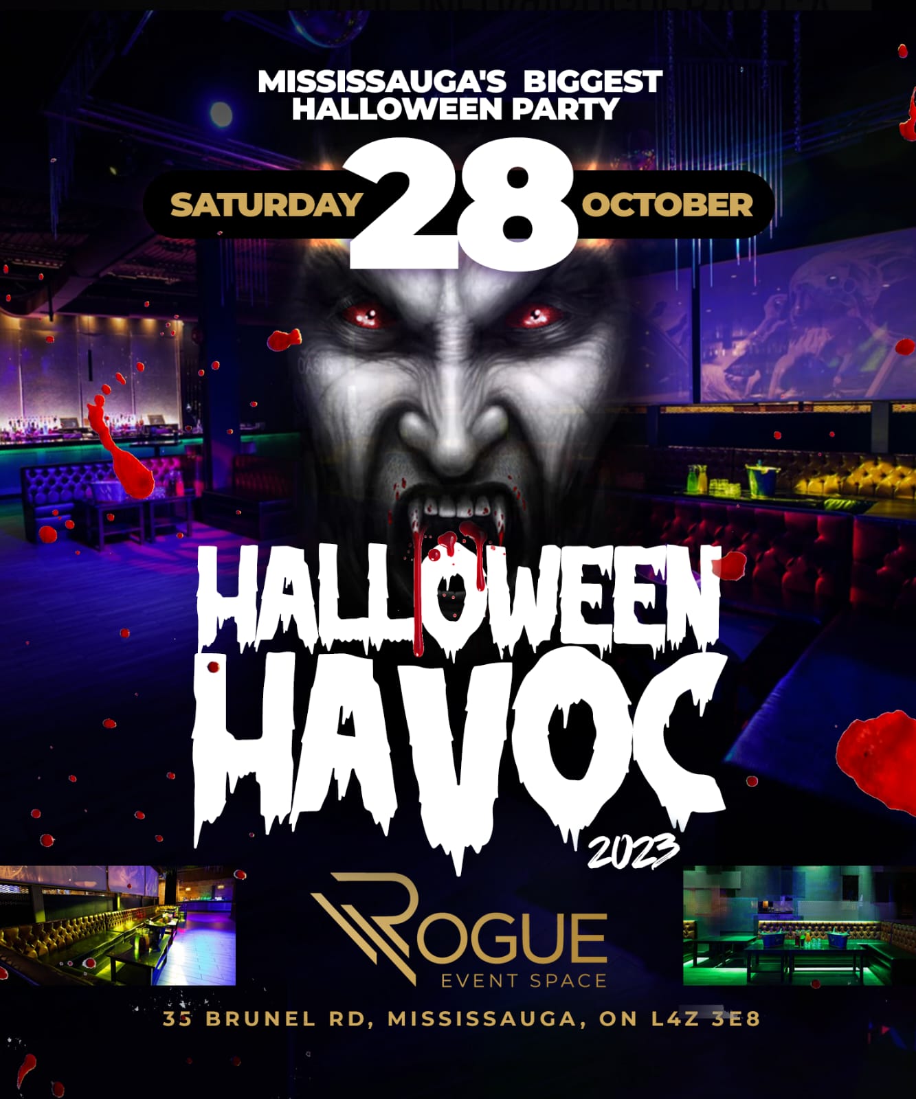 HALLOWEEN HAVOC 2023 ROGUE NIGHT CLUB