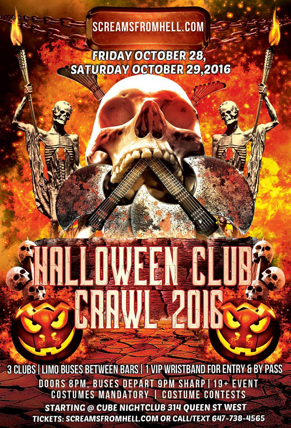 Halloween Club/Pub Crawl SCREAMSFROMHELL