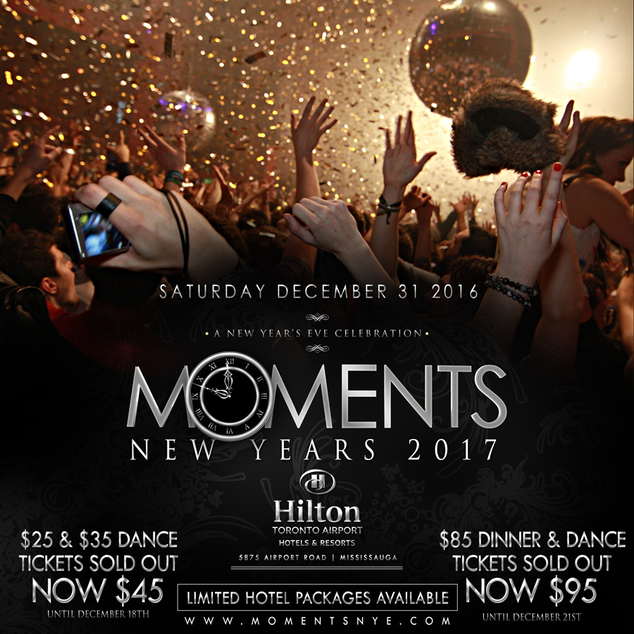 Moments at The Hilton Hotel New Year's Eve Hotel Gala