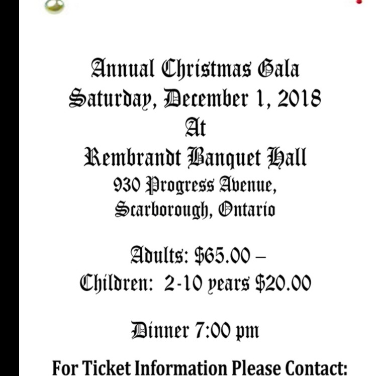 Annual Christmas Gala 2018 