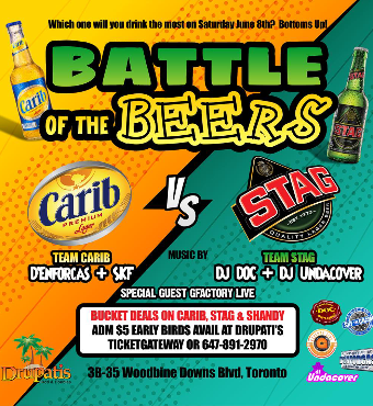 CARIB VS STAG : BATTLE OF THE BEERS