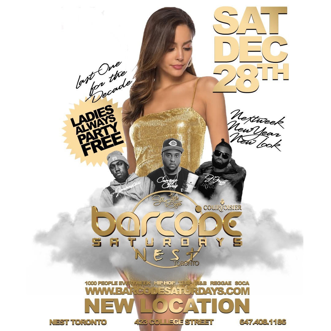 Barcode Saturdays Dec 28th