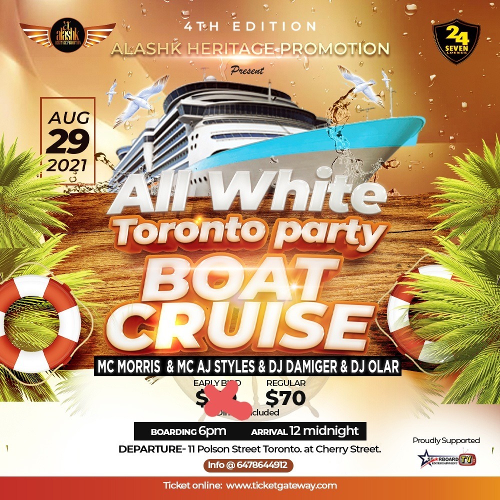 ALL WHITE TORONTO PARTY BOAT CRUISE