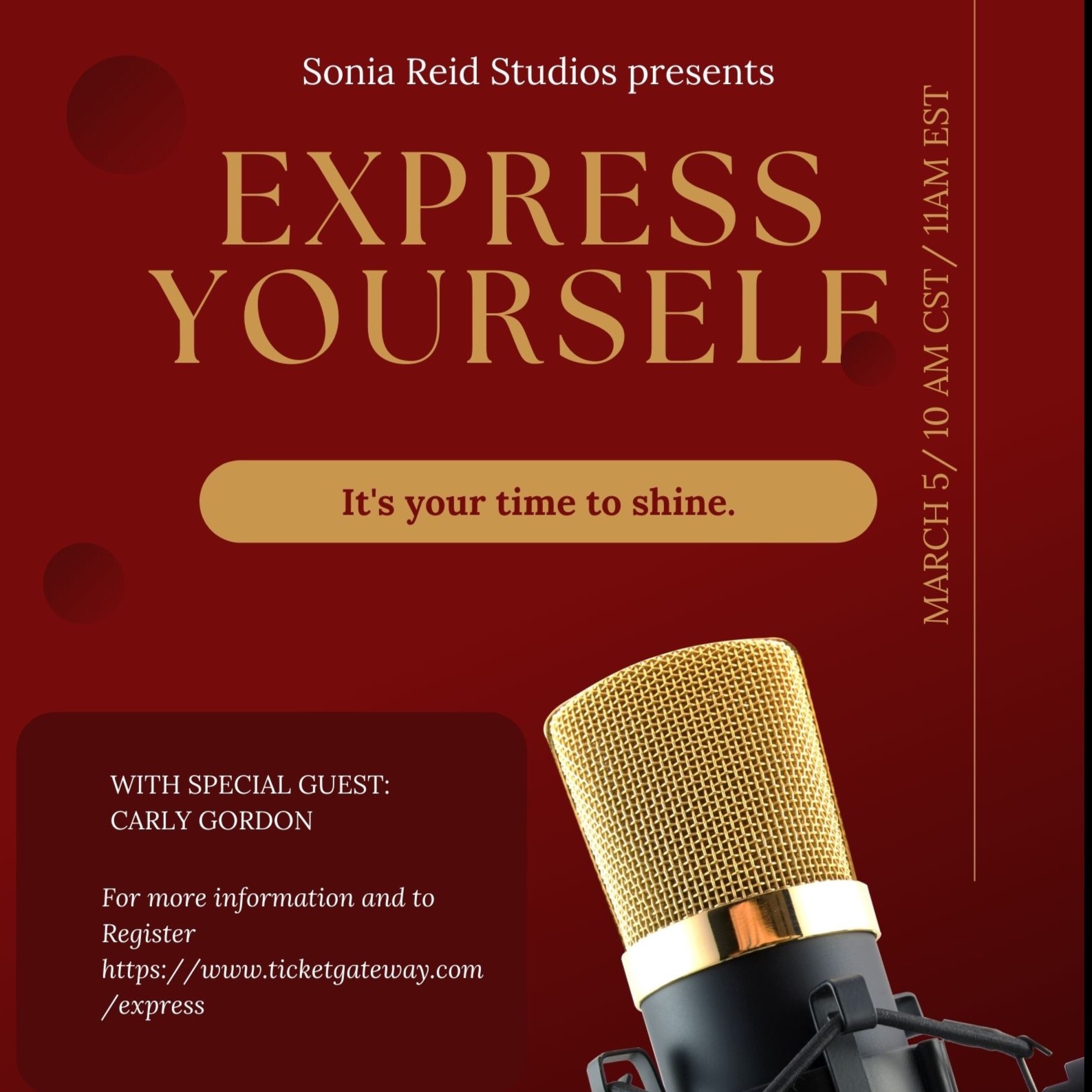 Express Yourself! Virtual Workshop