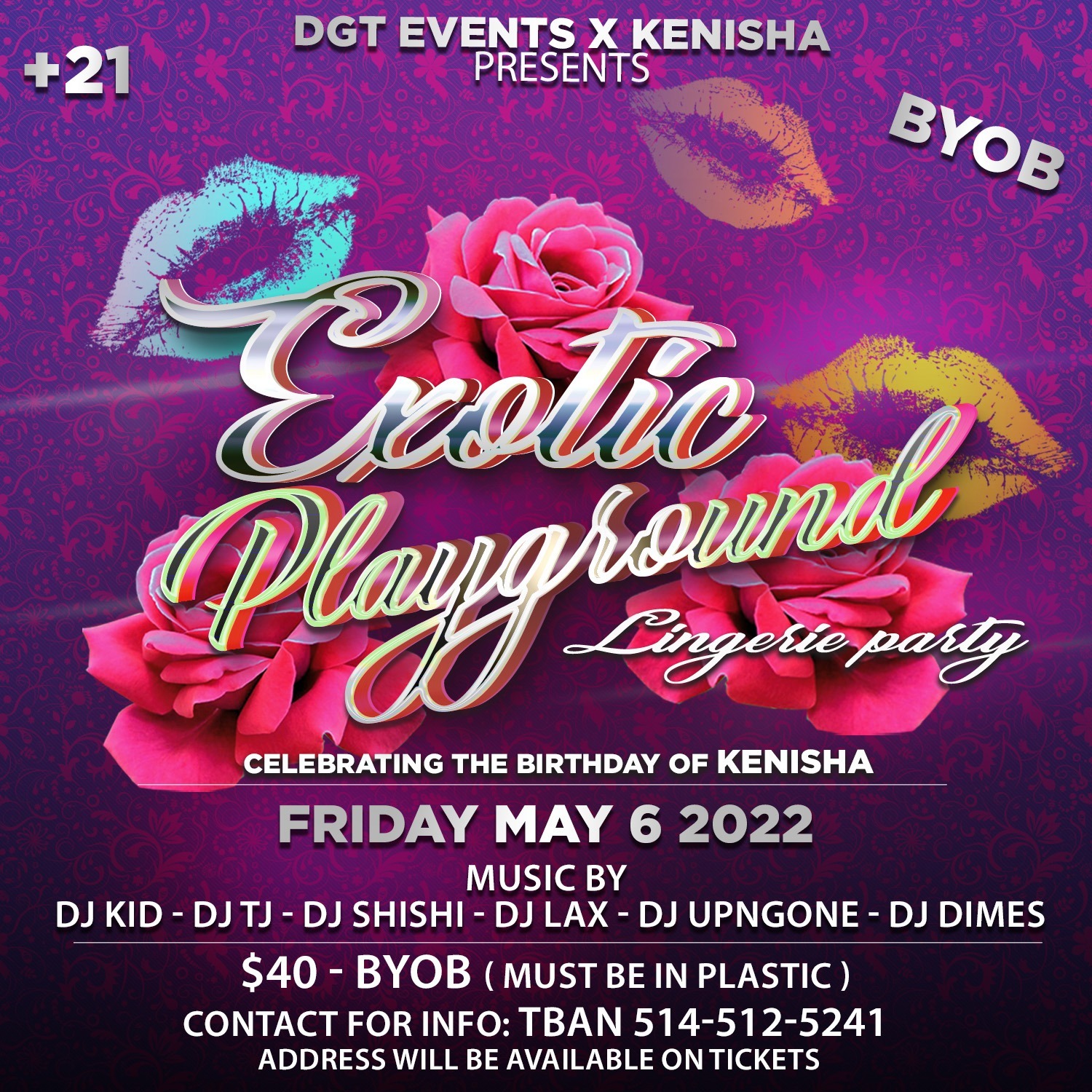 EXOTIC PLAYGROUND LINGERIE PARTY - MONTREAL