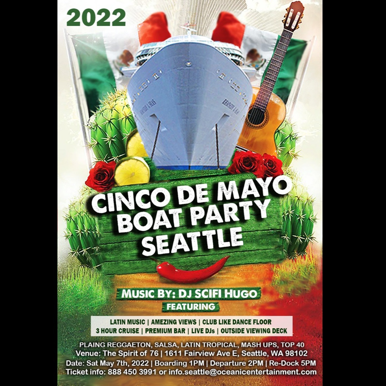 Cinco De Mayo Boat Party Seattle 2022