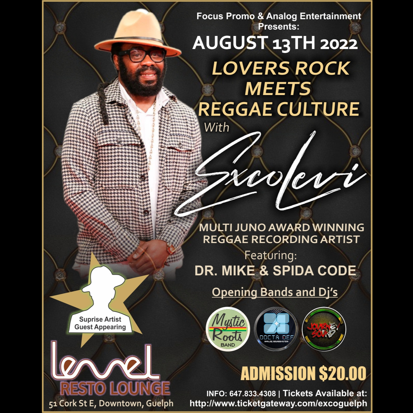 Reggae Culture Meets Lovers Rock with Exco Levi