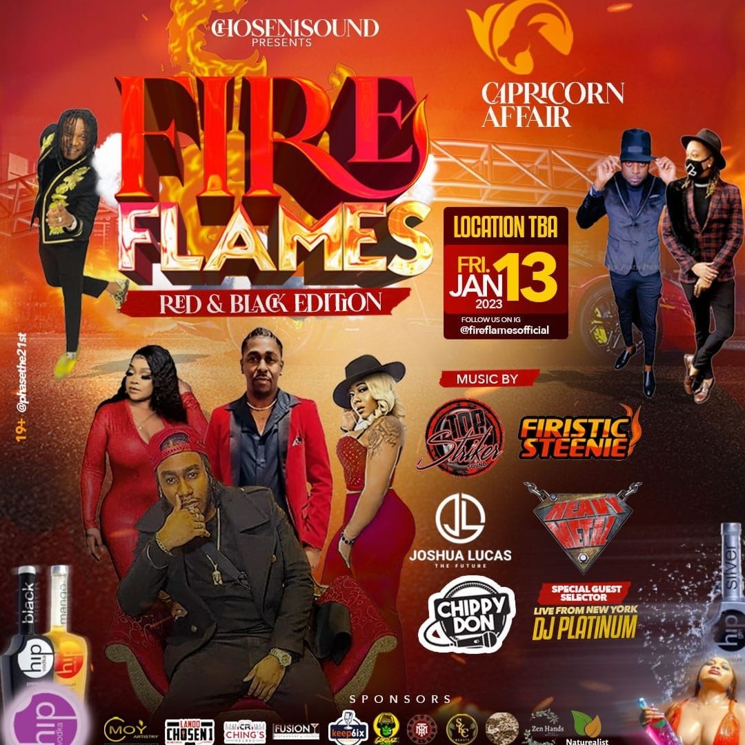 FIRE FLAMES Edition 3 Red&Black Capricorn Affair