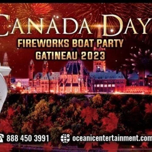 Canada Day Fireworks Boat Party Gatineau 2023