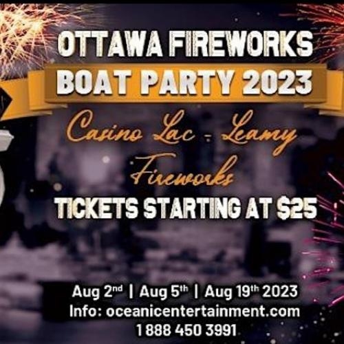 Ottawa Fireworks Boat Party Festival 2023 | Tickets Starting at $25