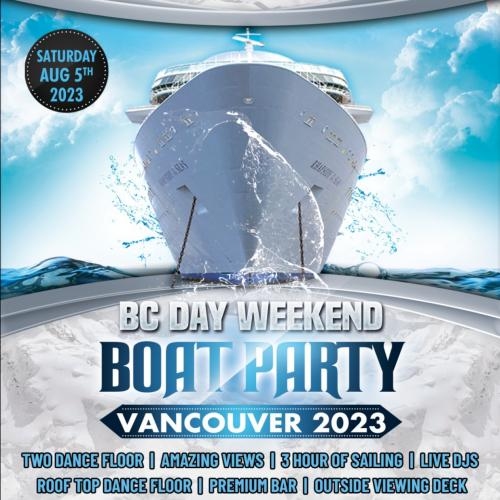 BC Day Whiteout Boat Party Vancouver 2023 | Tickets Starting at $25