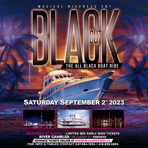 BLACKOUT 2023 - The All Black Boat Ride