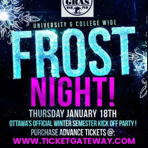 18+ | Ottawa Frost Night 2024 @ Mardi Gras Club | Winter Semester Kickoff! 