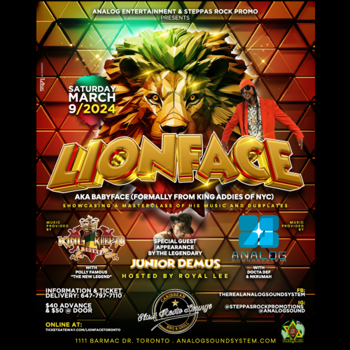 LionFace: Live in Toronto, Canada