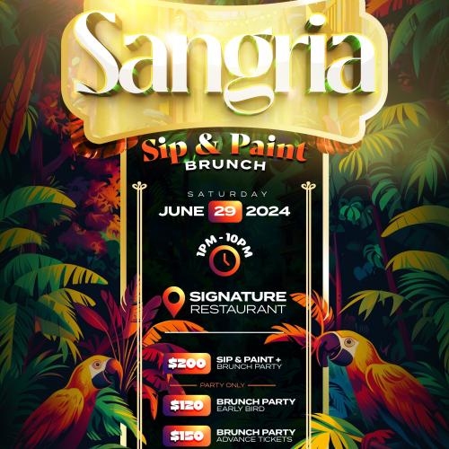 Sangria: Sip & Paint Brunch