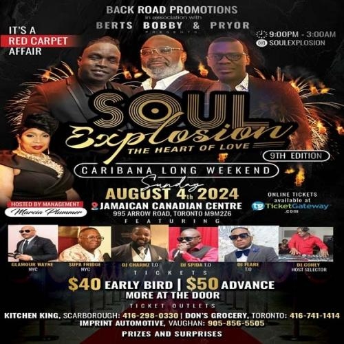 Soul Explosion The Heart Of Love 9th Edition | Caribana Long Weekend 