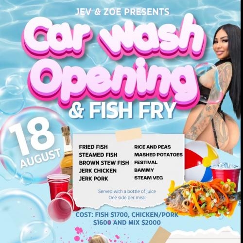 Suds ‘N Scrubs Auto Spa Opening & Fish Fry