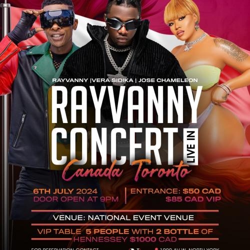 RAYVANNY LIVE IN CONCERT CANADA TORONTO