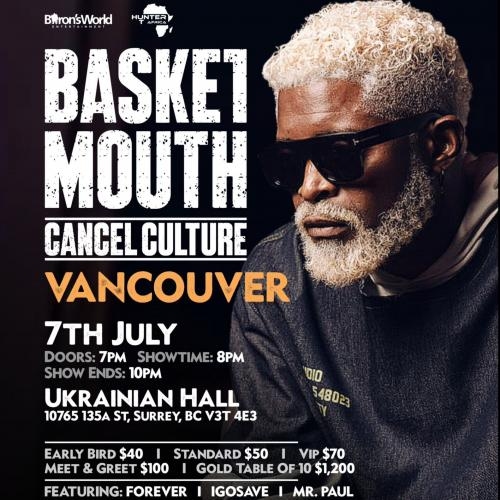 BASKETMOUTH CANCEL CULTURE VANCOUVER