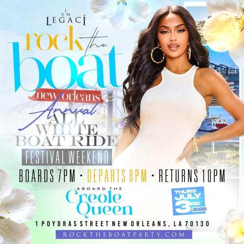 ROCK THE BOAT ANNUAL ALL WHITE BOAT RIDE PARTY BIG FESTIVAL WEEKEND 2025 