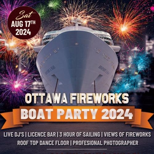 Ottawa Fireworks Boat Party Festival 2024 | Tickets Starting at 25 