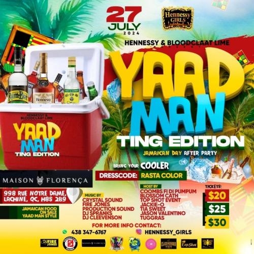 Hennessy & Bloodclaat Lime/ YAAD MAN TING edition 