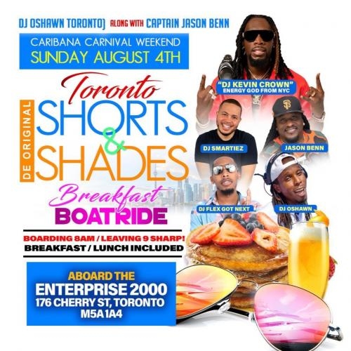 Shorts & Shades Breakfast Boatride Toronto 