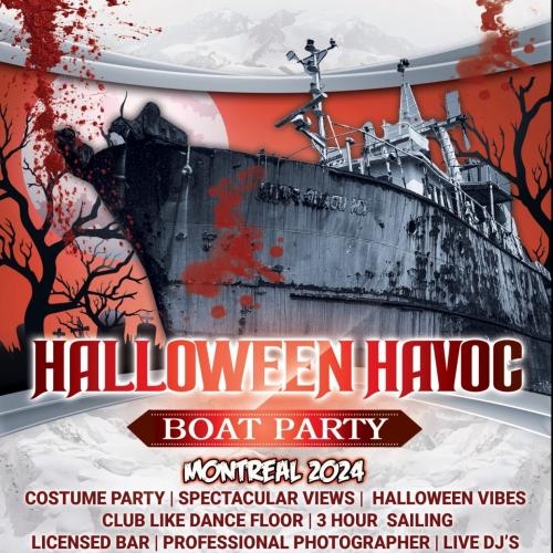 Halloween Havoc Boat Party Montreal 2024 | Spookiest Night on Water