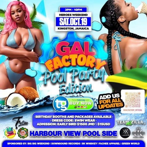 Gal Factory Pool Party Jamaica 2024 