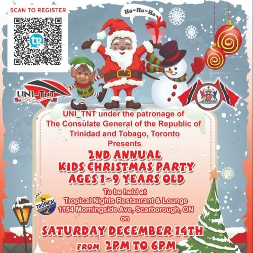 2nd Annual Kids Christmas Party Ages 1-9 Years Old 