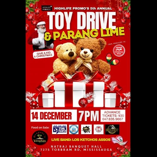 HighLife Promos 5th Annual Toy Drive & Parang Lime