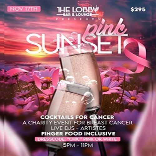 Pink Sunset - Cocktails For Cancer 