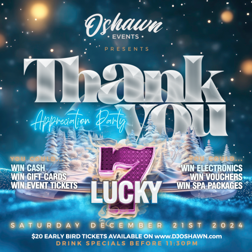 Thank You Appreciation Party Lucky 7 