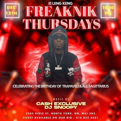 Freaknik thursdays night with birtthday of trapaveli & all sagittarius 