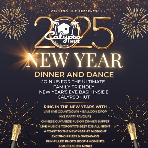 Calypso Hut New Year eve dinner and dance