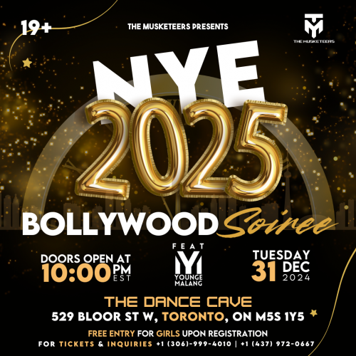 NYE 2025: Bollywood Soiree