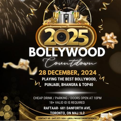 Bollywood Countdown 2025 Toronto's Biggest New Years Bollywood Party