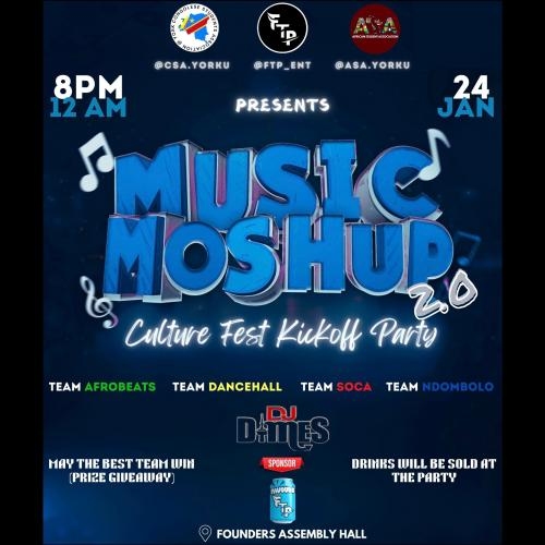 Music Moshup 2.0 : Culture Fest Kickoff Party 