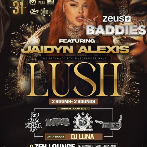 LUSH - The Ultimate NYE Masquerade Gala | Zen Lounge Hamilton 