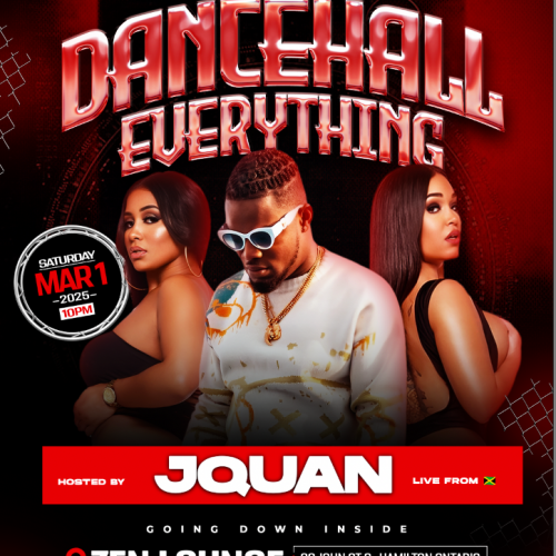 Dancehall Everything Ft Jquan | March 1st | Zen Lounge 