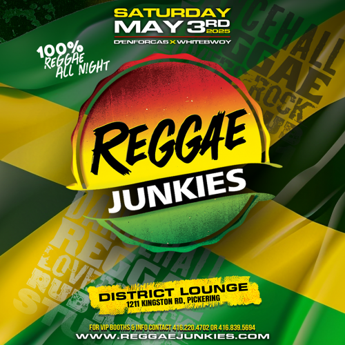 REGGAE JUNKIES - Saturday May 3rd, 2025