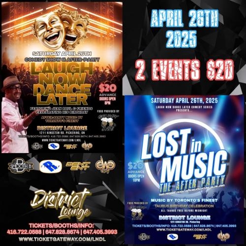 Laugh Now Dance Later / Lost In Music Comedy Show & After Party