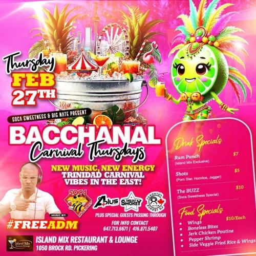 CARNIVAL THURSDAYS - BACCHANAL THURSDAY