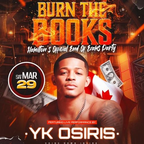 Burn The Books | Ft Yk Osiris | Mar 29 | Zen Lounge 