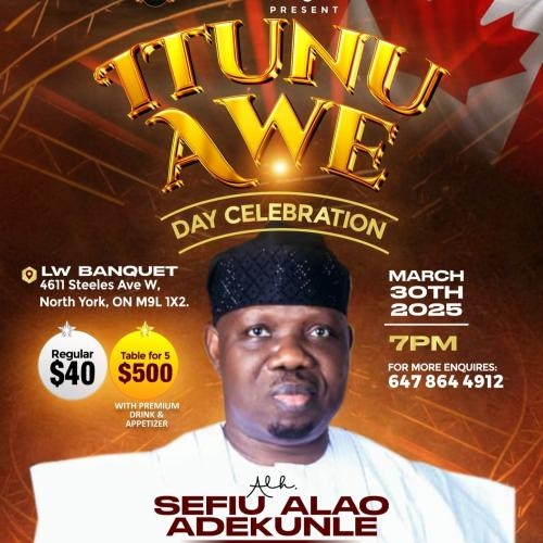 Itunu Awe Day Celebration 