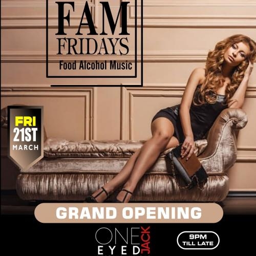 F|A|M FRIDAYS - Food Alcohol Music Fridays | Every Friday 2025 |  One Eyed Jack Toronto 