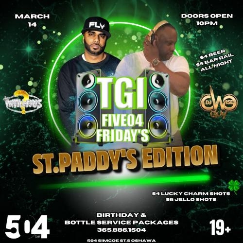 TGI-FIVE-04 FRIDAY'S St Paddy’s Day