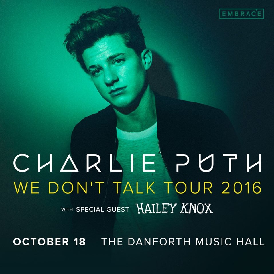 Charlie Puth at Danforth Music Hall